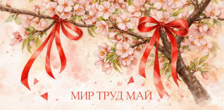 Поздравляем с наступающим Первомаем!